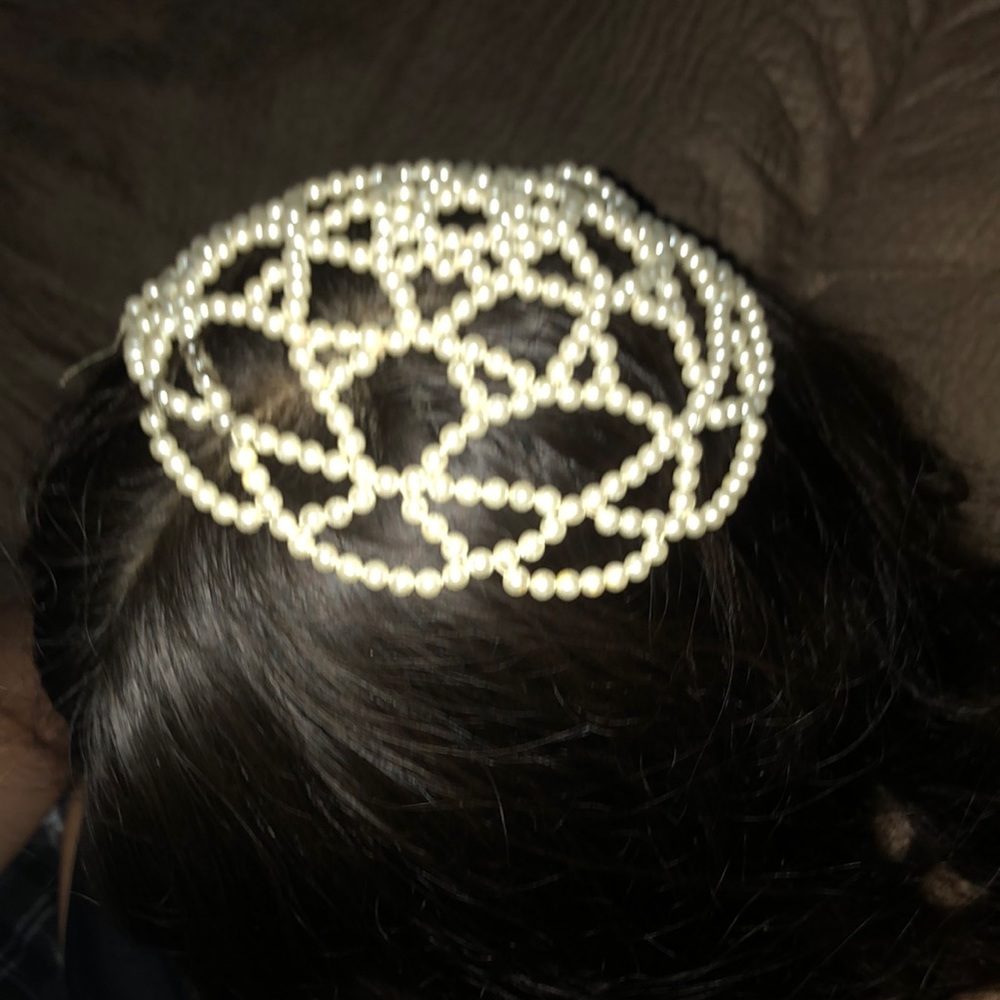 white beaded women kippah yarmulke judaica